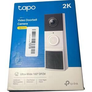Tapo D210 2K Video Doorbell Camera Chime Included - New / Open Box
